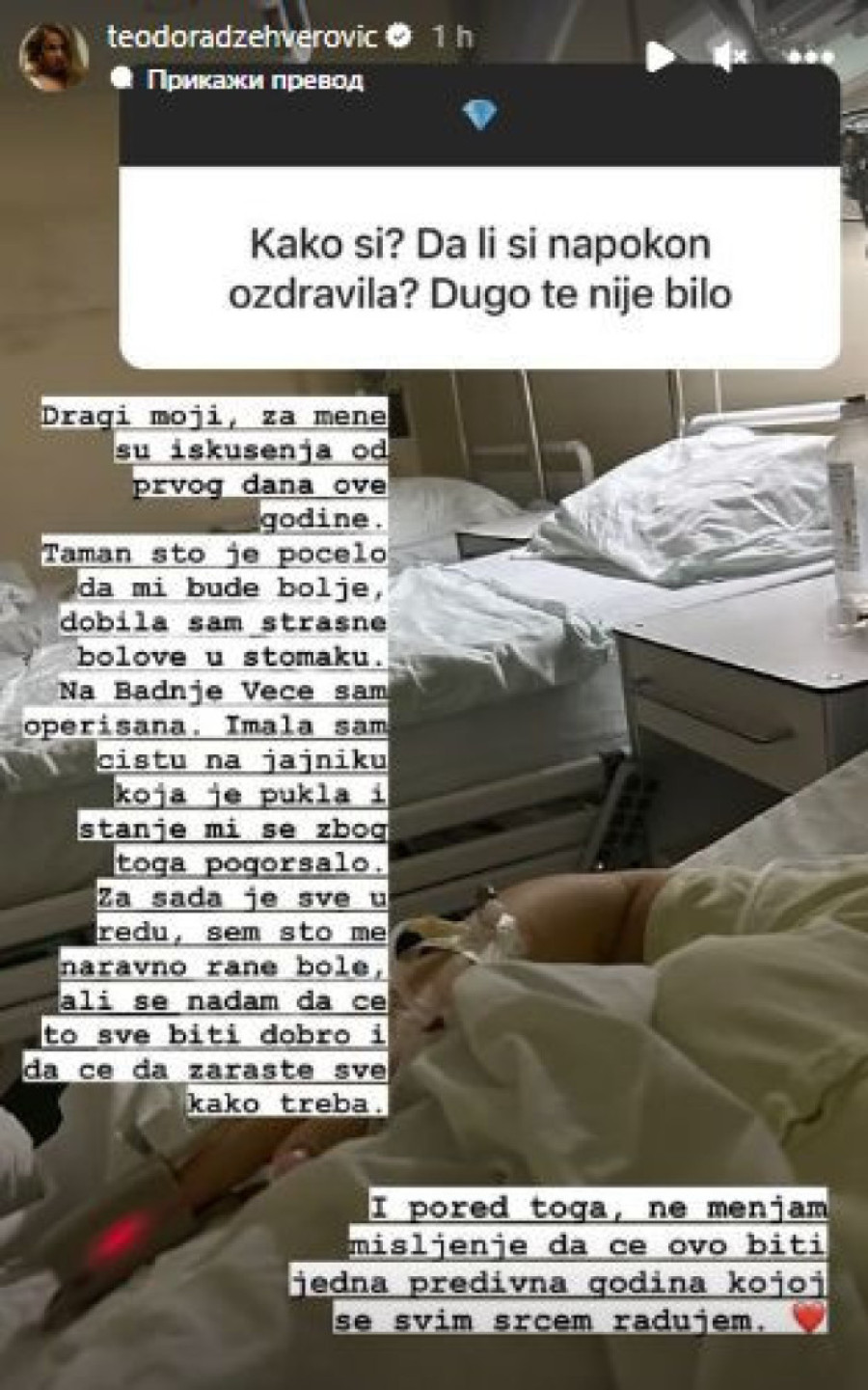 Teodora Džehverović izašla iz bolnice! Oglasila se pevačicina majka: U 10 minuta nam se život okrenuo!