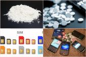 Kokain, tablete, vagica, 38 sim kartica, šest telefona i novac: Uhapšen muškarac iz Majdanpeka