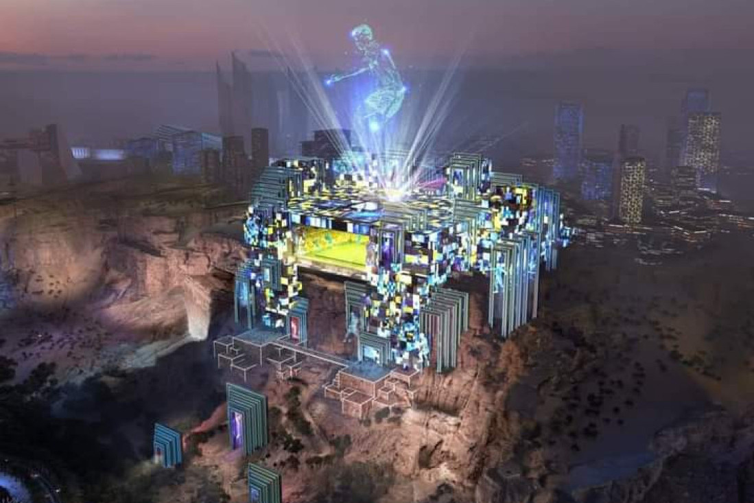 Saudijci spremaju čudo od stadiona za Mundijal 2034! Haj-tek lepotica na brdu iznad Rijada! (FOTO)