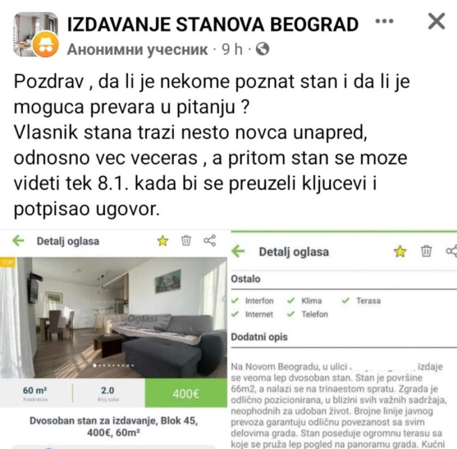 Razotkrivena nova šema prevare lažnih stanodavaca: Beograđanin otkrio sve, pre ugovora mu tražili čudnu stvar