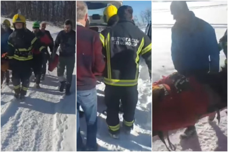 Spasen čovek koji je pao sa vidikovca kod Bajine Bašte, MUP Srbije objavio snimak akcije (VIDEO)