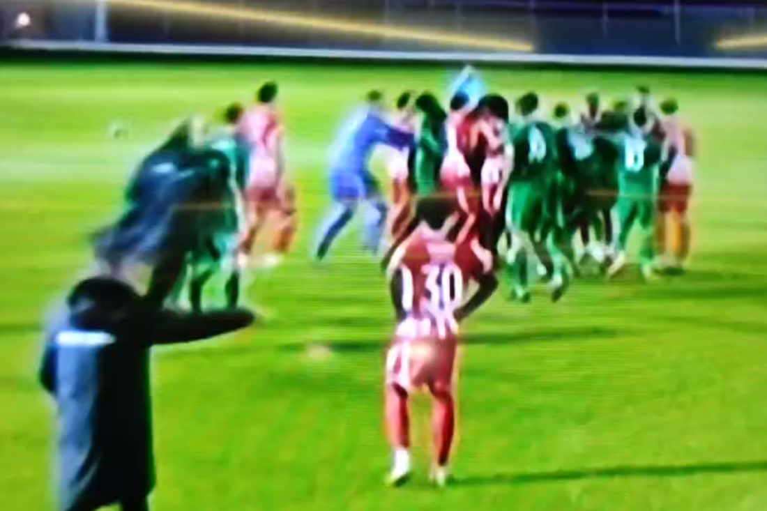 Pojavio se snimak opšte tuče na Zvezdinoj utakmici! Pogledajte snimke haosa na Kipru (VIDEO)