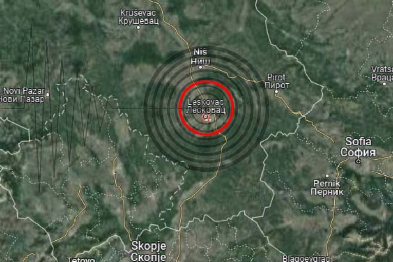 Posle Kosjerića zemljotres i u Leskovcu