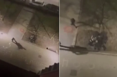 Specijalci ga oborili na travnjak i stavili mu lisice! Snimak hapšenja policajca iz Tuzle koji je ubio ženu u tržnom centru (VIDEO)