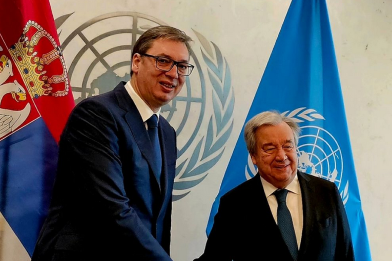 Vučić se u Njujorku sastao s generalnim sekretarom UN Guterešom: Srdačan susret i sumiranje glavnih poruka jučerašnje sednice