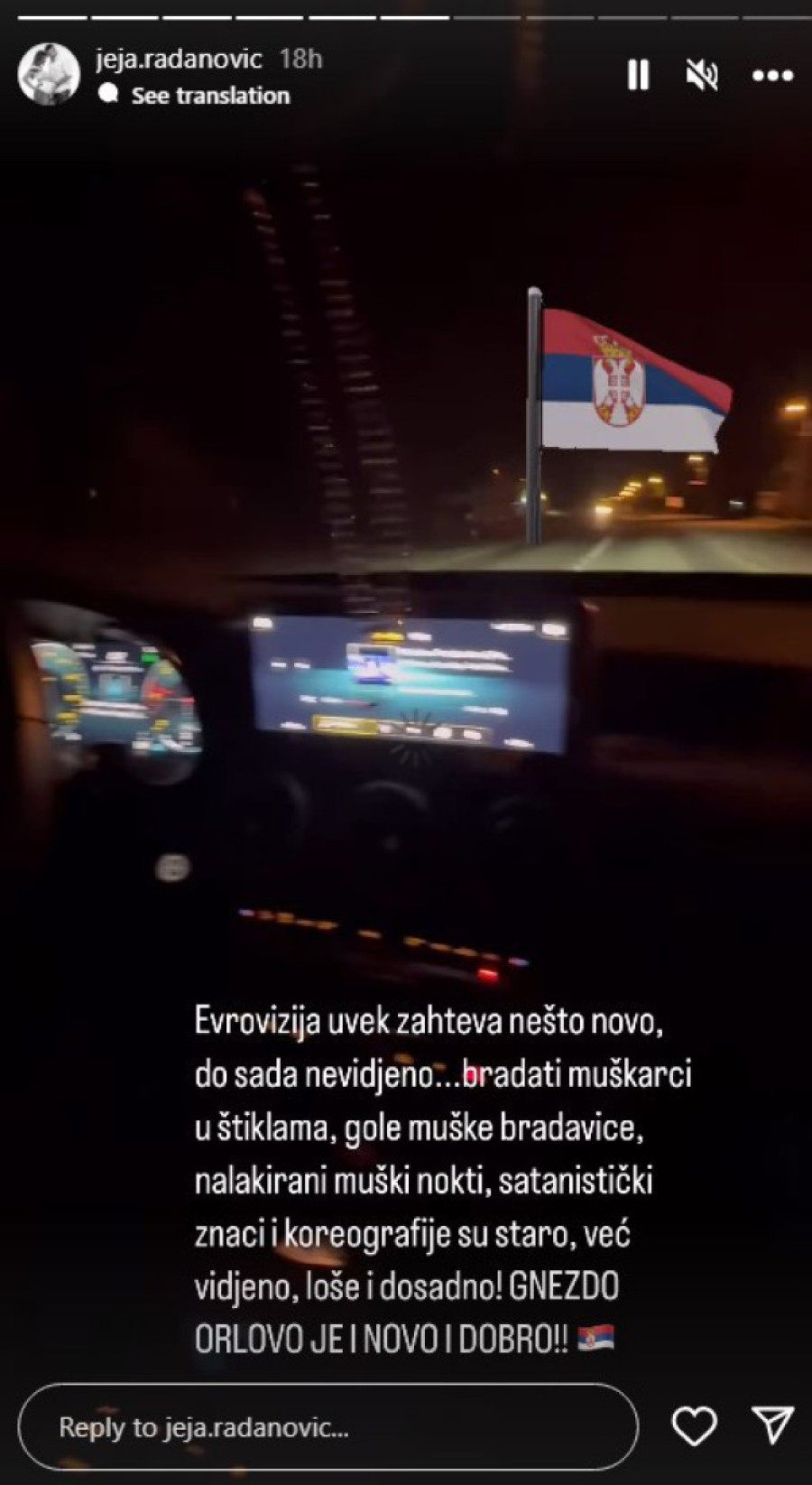 "Bradati muškarci u štiklama, gole muške bradavice..." Slobina Jelena otkrila šta misli o "Pesmi Evrovizije"
