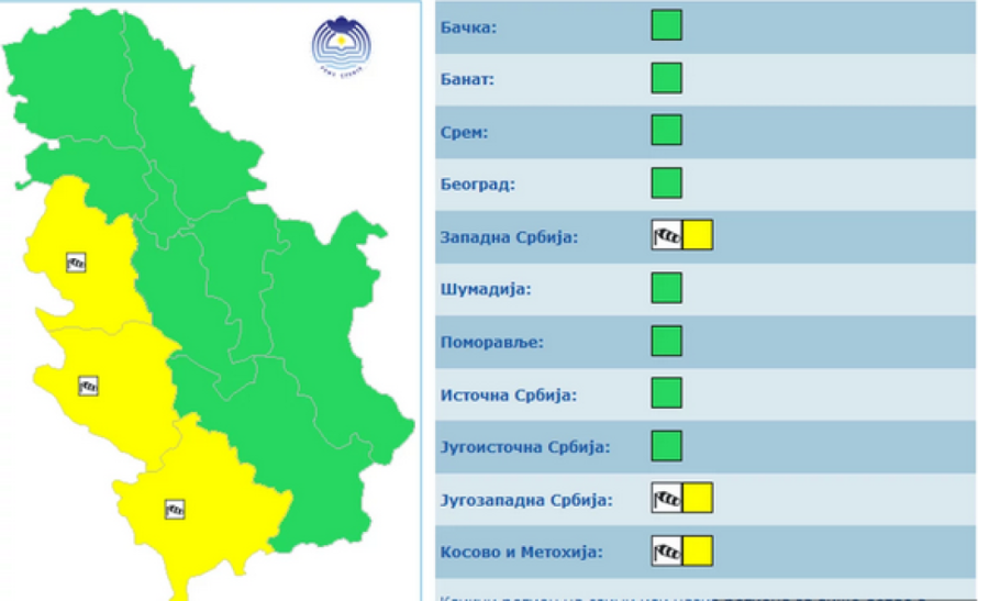Najnovije upozorenje RHMZ: Večeras nam stižu olujni udari, a sutra temperatura i do 21 stepen!