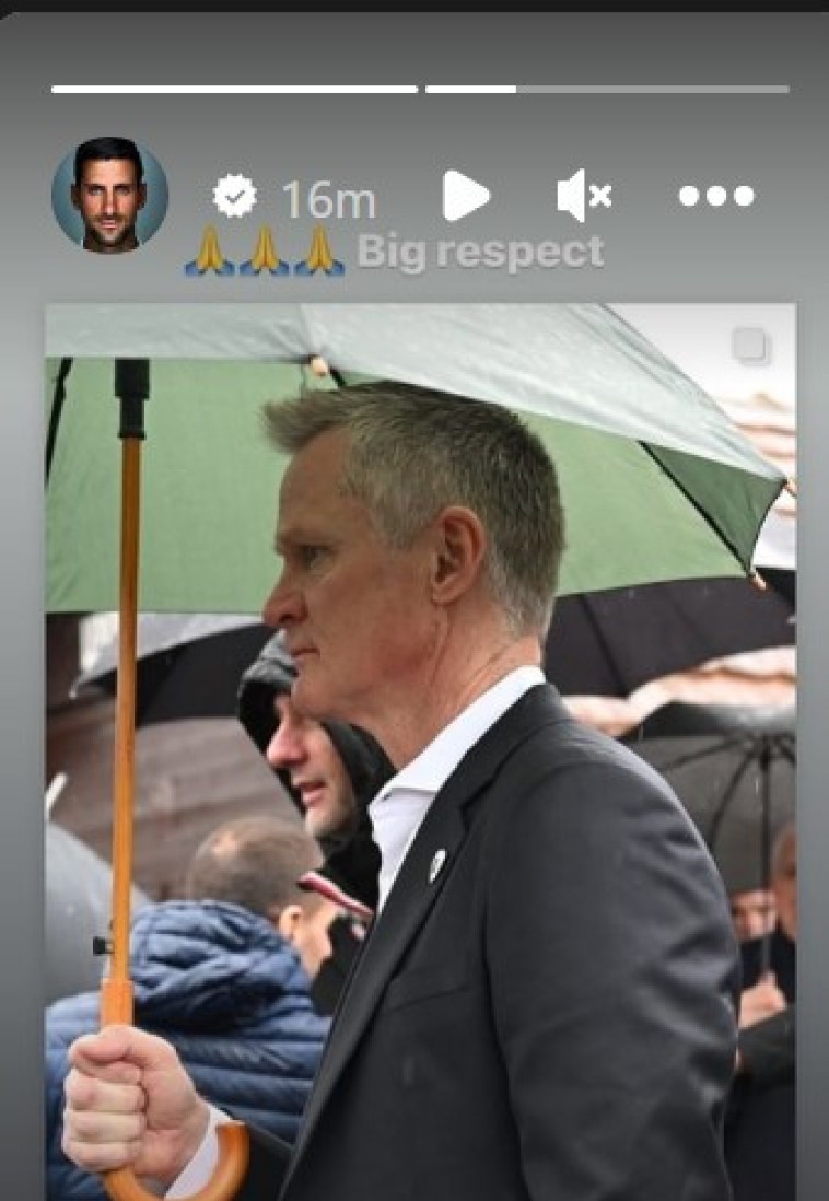 Đoković se oglasio posle sahrane Dejana Milojevića! Poruka od samo dve reči je rekla sve! (FOTO)