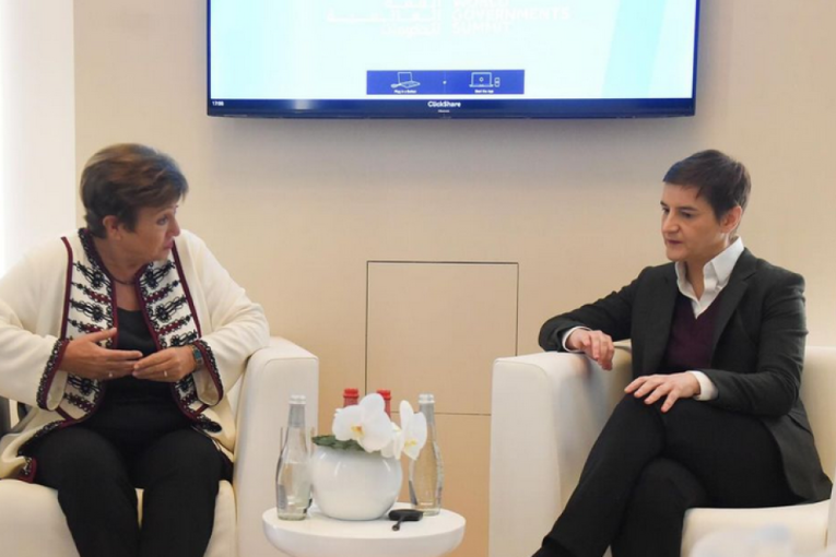 Brnabić se sastala sa Georgievom: Direktorka MMF čestitala Srbiji na ekonomskim uspesima