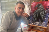 Stefan je oficir i slikar: Za Dan državnosti oslikao simbole Srbije, orao za njega ima posebnu simboliku (FOTO)