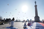 Pušteni golubovi mira: Obeležen Dan državnosti na Kalemegdanu (FOTO, VIDEO)