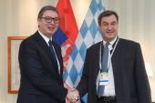 "Odličan i prijateljski razgovor": Predsednik Vučić se sastao sa predsednikom Vlade Bavarske Markusom Zederom