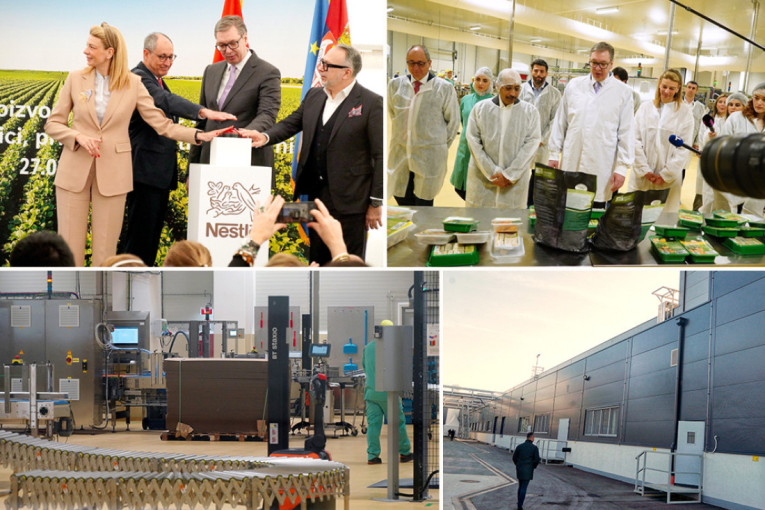Otvorena nova fabrika Nestle - Vučić poručio: Napravljena bez subvencija, posao za 220 ljudi (FOTO)
