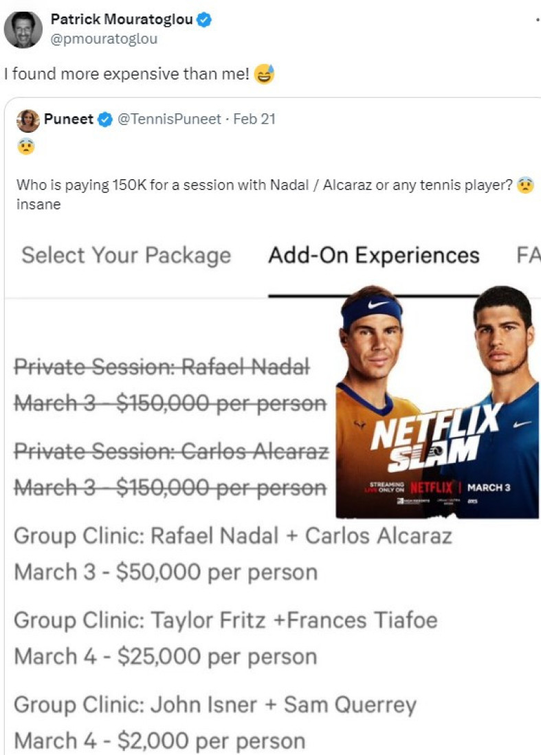 Nadal i Alkaraz se bogate na talentovanoj deci! Za jedan čas tenisa uzimaju 150.000 dolara!