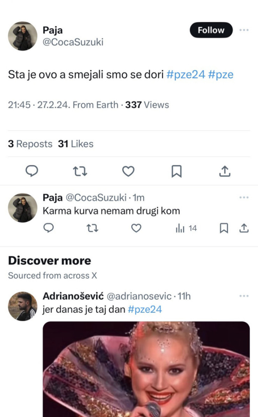 Stajlinzi na Pesmi za Evroviziju nikad provokativniji: Muškarac u haljini, ona naglasila međunožje, a neki se nisu ni obukli! (FOTO)