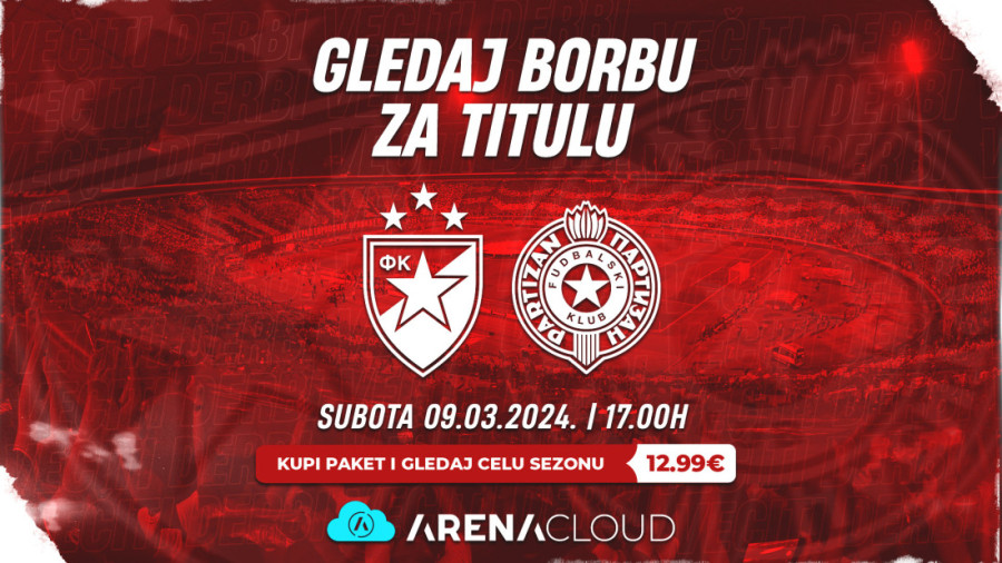 Top 5 TV prenosa ovog vikenda: Zvezda i Partizan, Liverpul i Siti, ispratite derbije koji mogu da reše borbu za titulu