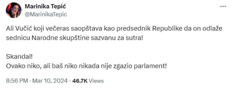 Nebojša Bakarec: Marinikin napad ludog besa!