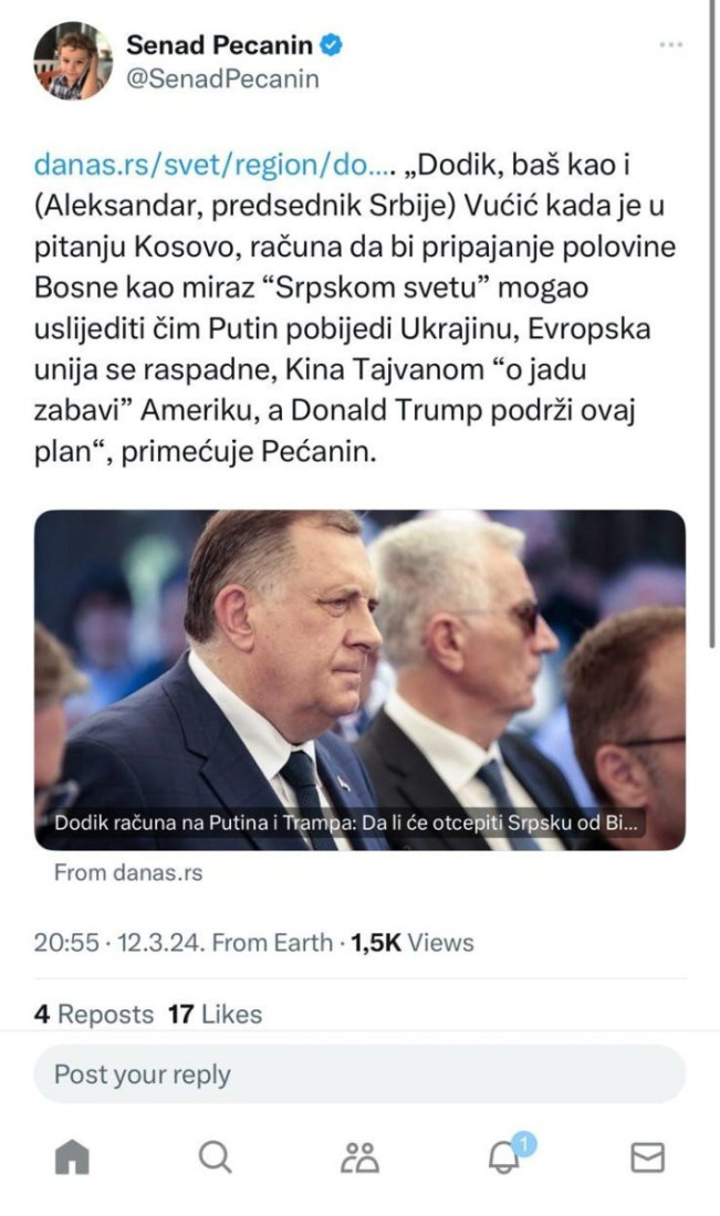 Šef Slobodne Bosne postao udarna pesnica tajkunskih medija u Srbiji!