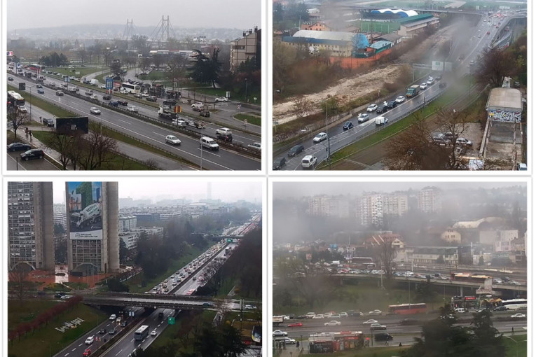 Počeo je popodnevni špic u Beogradu: Kiša dodatno otežava vožnju - uz kamere uživo izbegnite kilometarske kolone (FOTO/VIDEO)