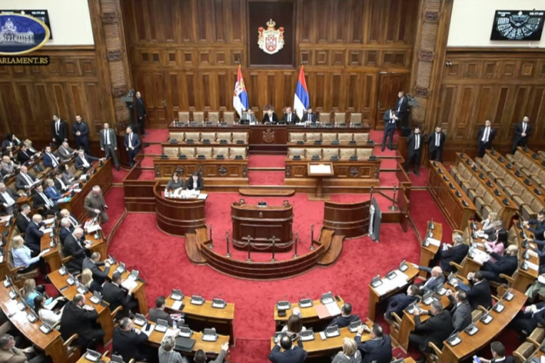 Nastavak sednice parlamenta, opozicija ponovo pravi haos, Novaković nasrnuo na predsedavajućeg