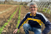 Slavko iz Čačka već posejao grašak, luk i krompir: Sve posuo pepelom kako bi zaštitio svoje biljke (FOTO)