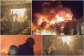 Ogroman požar prekinuo venčanje: Vatra progutala dvoranu za tili čas, gosti bežali dok se krov rušio (VIDEO)