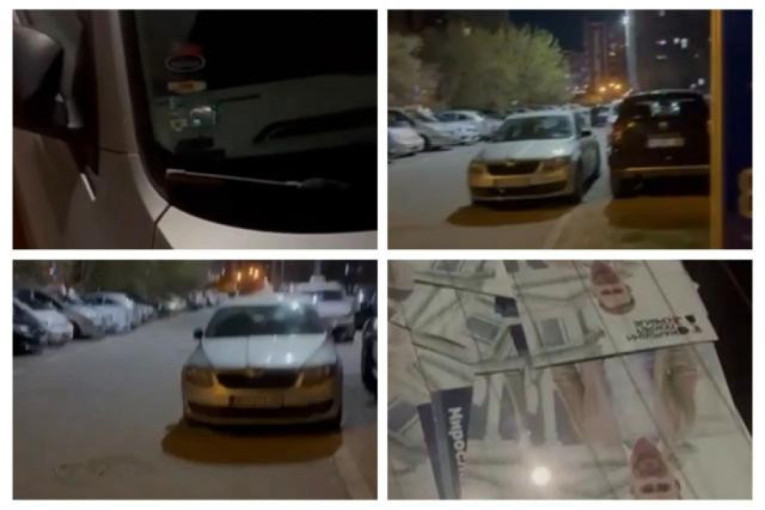 Neviđena bahatost: Pogledajte kako je parkiran automobil opozicionara Borе Novakovića u Novom Sadu (VIDEO)