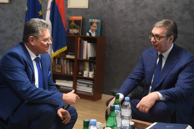 Vučić se sastao sa potpredsednikom EK: Razmenili mišljenja o trenutnoj održivosti energetskih sistema (FOTO)