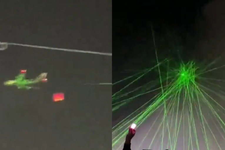 Nesreća čudom izbegnuta: Putnički avion proleteo iznad festivala vatrometa, učesnici uperili lasere u njega (VIDEO)