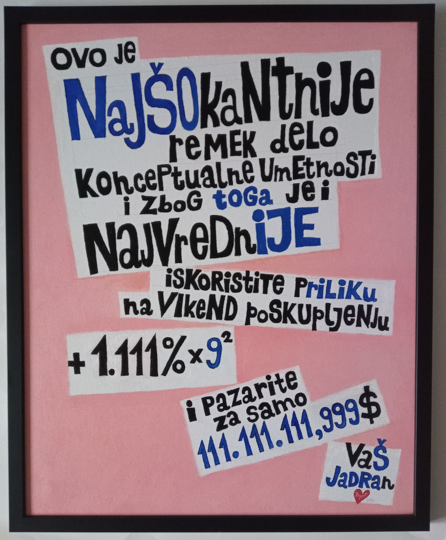 Nekoliko reči vredi više nego hiljadu slika: "Rasprodaja" remek-dela Jadrana Krnajskog  (FOTO)
