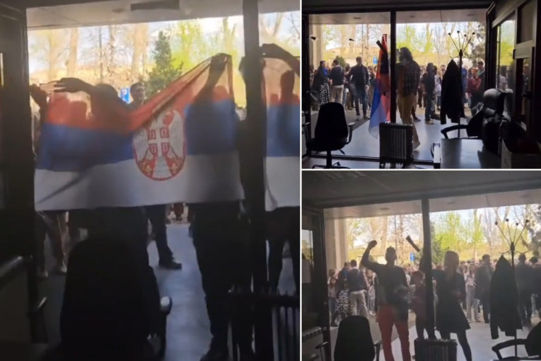 Ništa im nije sveto! Zabeležen još jedan sraman incident -Dinkovi jurišnici u napadu na srpsku trobojku! (VIDEO)