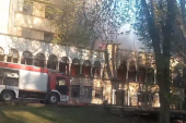 Požar u Vrnjačkoj Banji! Dim kuljao iz hotela Železničar (VIDEO)