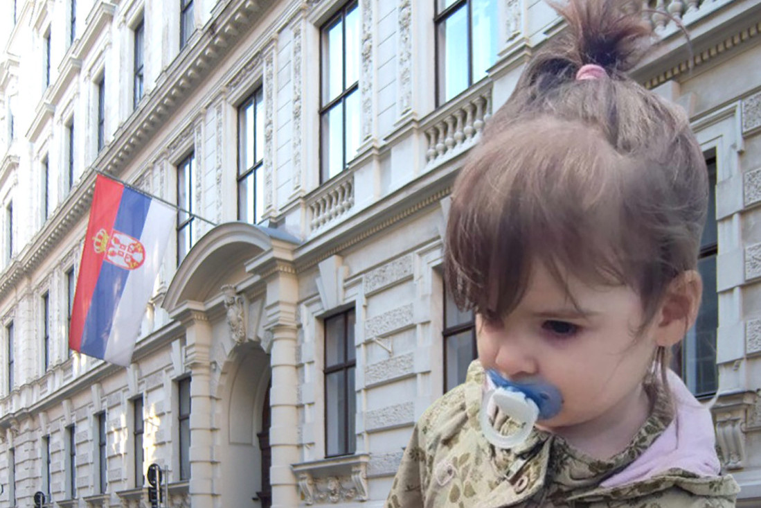 Oglasila se Ambasada Srbije u Beču: Ako je neko video malenu Danku neka ovo bude prvi korak koji će da uradi