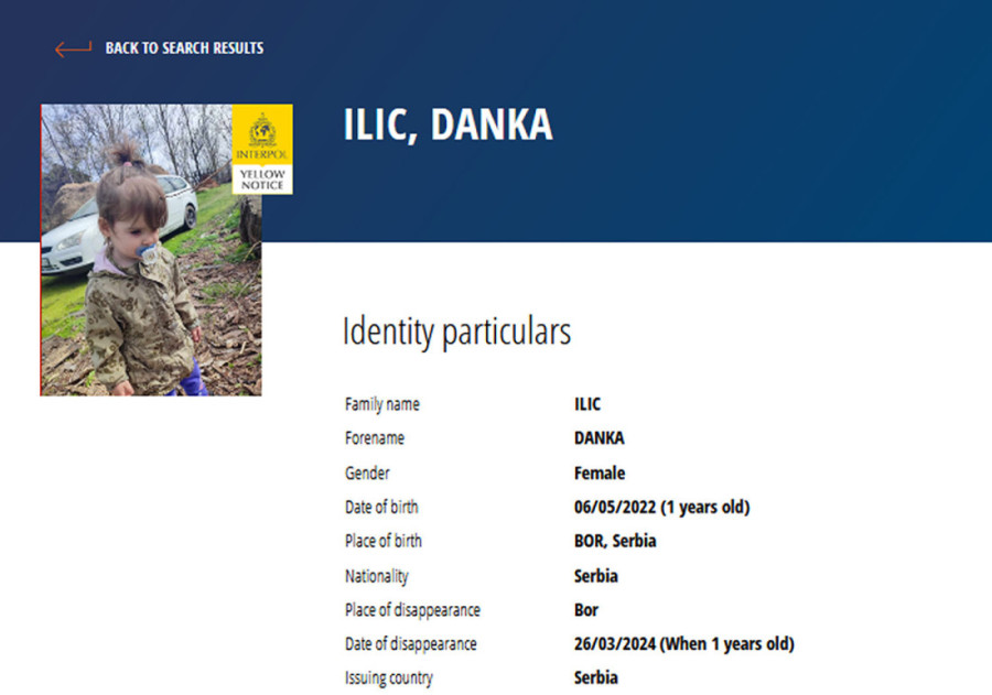 Major policije o pravcima potrage za malom Dankom (2): Otkriveno da li je dete bilo na mestu sa kog je majka prijavila nestanak