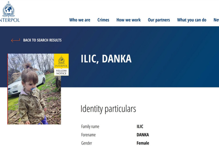 Interpol raspisao žutu poternicu za nestalom Dankom Ilić! Dato detaljno uputstvo kako ćete prepoznati devojčicu