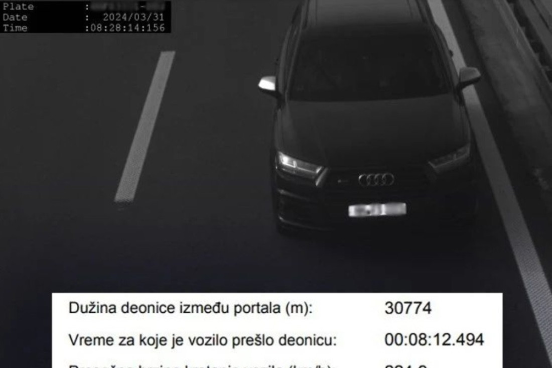 Nemac divljao na auto-putu u Srbiji! Vozio "audi" skoro 250 na sat kod Subotice (FOTO)