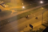Vetar nosio kontejnere po ulici: Nestvaran snimak od noćas iz Rakovice (VIDEO)