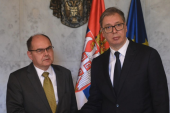 Predsednik Vučić se sastao sa Šmitom: Razgovarali smo o aktuelnim dešavanjima, evrointegracionim i razvojnim procesima u regionu