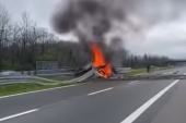 Vatra "progutala" Ferari: Pojavio se snimak automobila u kom su poginuli srpski državljanin i manekenka Ana (VIDEO)