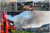 Veliki požar u novosadskom naselju Bangladeš se dogašava! Gradonačеlnik Đurić: Sve službe reagovale na vreme (FOTO/VIDEO)