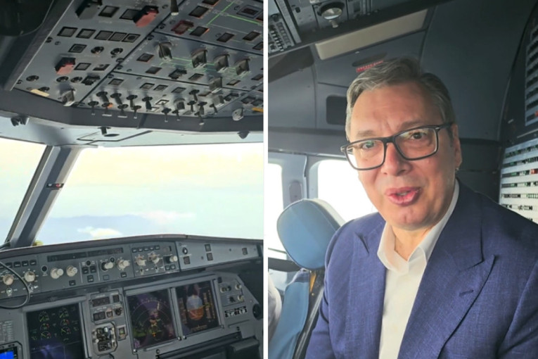 Letimo za Mostar posle 33 godine: Vučić došao u pilotsku kabinu, pa se oglasio iz aviona! (VIDEO)