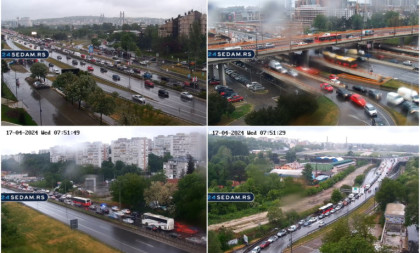 Promena vremena donela i gužve u Beogradu! Pratite naše kamere uživo i izbegnite kritične saobraćajnice (VIDEO)