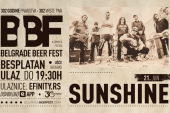 Legendarni beogradski bend Sunshine vraća se na Belgrade Beer Fest posle godinu dana pauze!  Nastup zakazan za drugi dana festivala, 21. jun