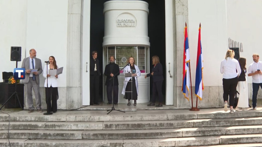 Maja Gojković otvorila Paviljon Srbije u Veneciji: Rad Aleksandra Denića brutalan prikaz današnjeg sveta (FOTO/VIDEO)