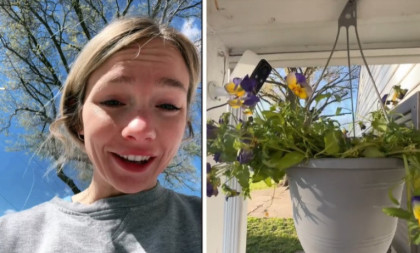 Viralni video od 4,4 miliona pregleda: Zalivala cveće u bašti i videla prizor koji joj je naterao suze na oči (VIDEO)