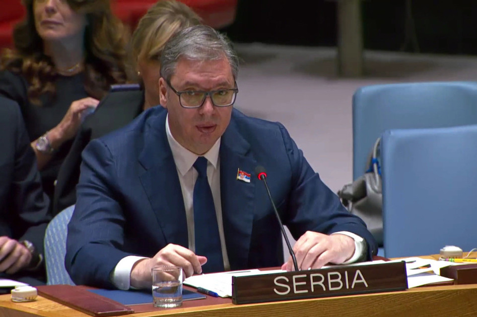 Poslušajte deo govora predsednika Srbije u SB UN: Vučićev odgovor Amerikancu i Vljosi Osmani (VIDEO)