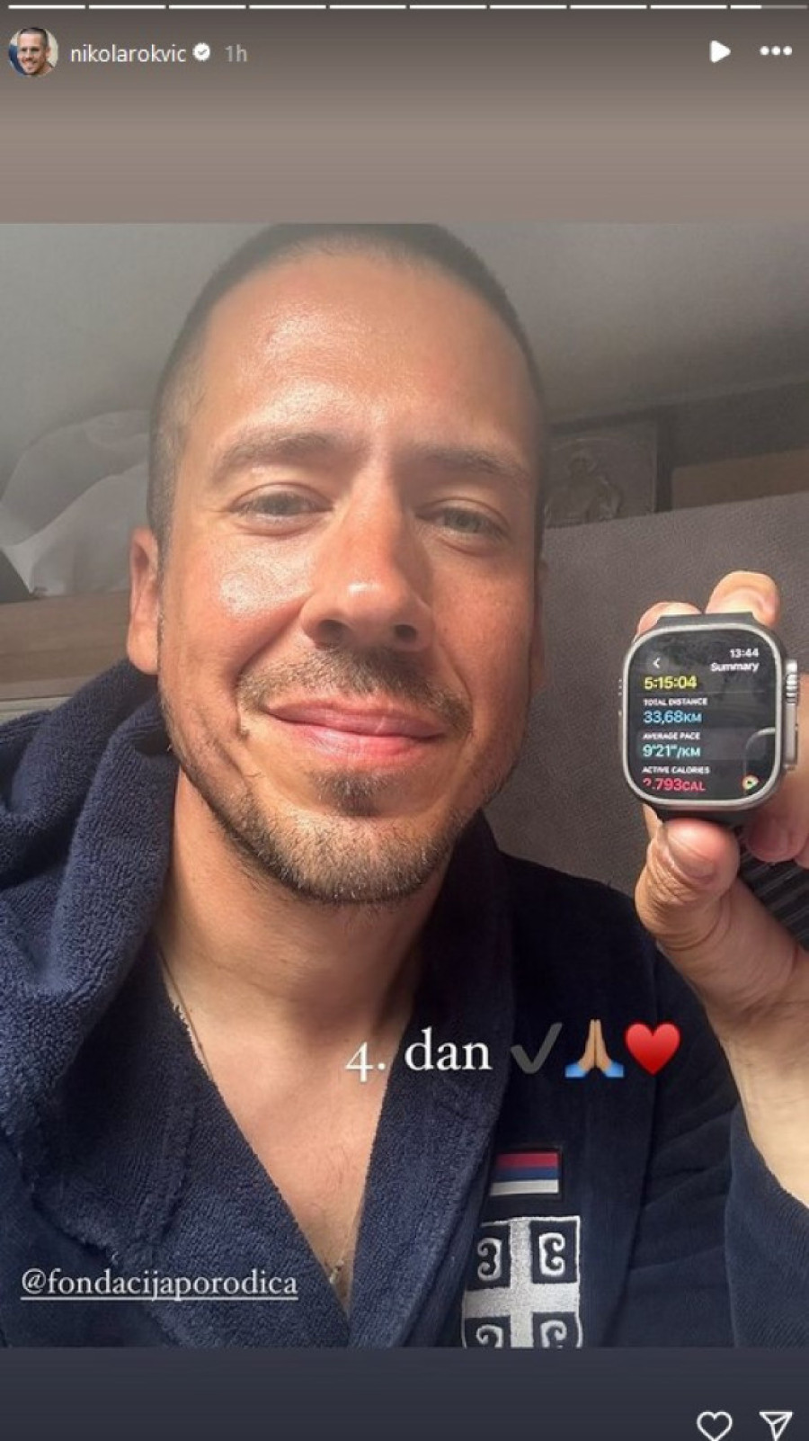 "Posle 30. kilometra kreće umor!" Nikola Rokvić izneo nove detalje o hodočašću: Ljudi mi daju hranu, vodu i priloge