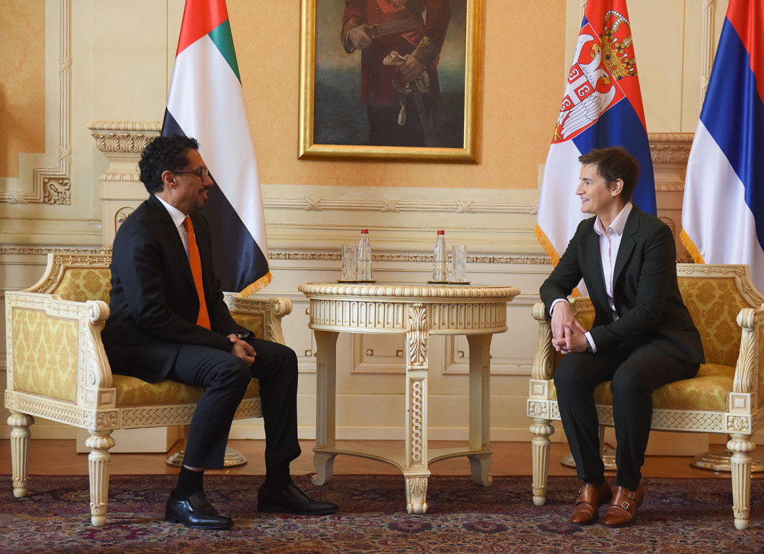 Brnabić sa novoizabranim ambasadorom Ujedinjenih Arapskih Emirata o unapređenju saradnje