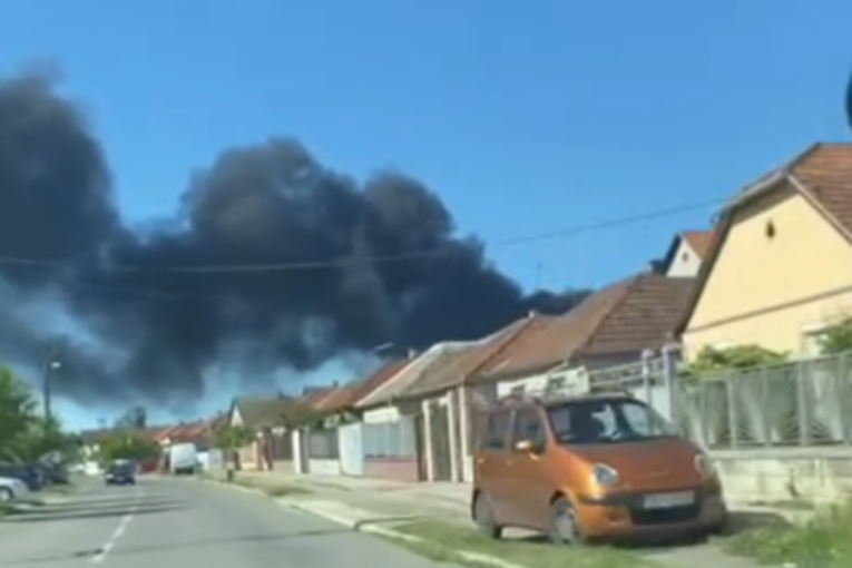 Vatrogasci zaustavili vatrenu neman: Lokalizovan požar u apatinskoj fabrici (VIDEO)