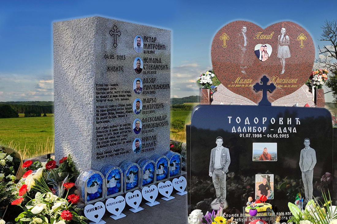 Ja sam anđeo čuvar vaše sreće i tuge: Tužne poruke na spomenicima ubijenima kod Mladenovca (FOTO/VIDEO)